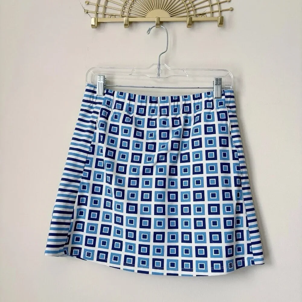 J. McLaughlin Mod Geo Print Palm Springs Skort Skirt Small